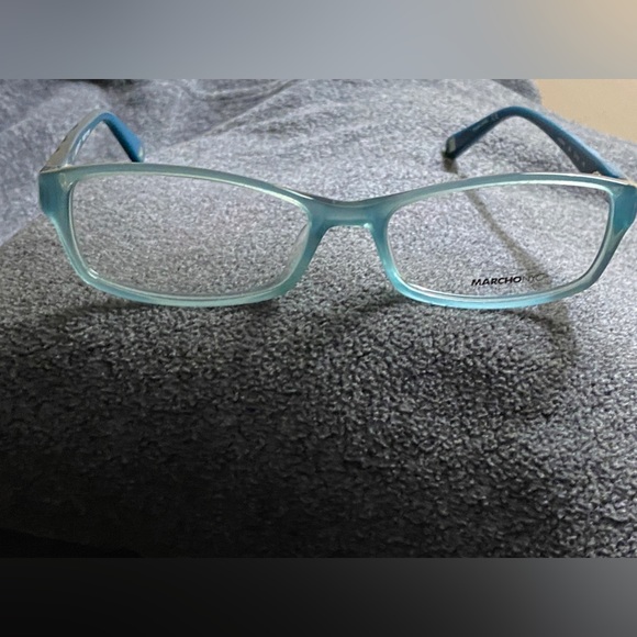 MarchoNYC ‘Westside’ Light Teal Green for RX Acetate Frames 50-16-135 clear lens - Picture 1 of 3